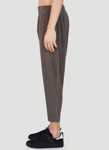 Homme Plissé Issey Miyake 褶裥锥形裤 棕色 hmp0151012