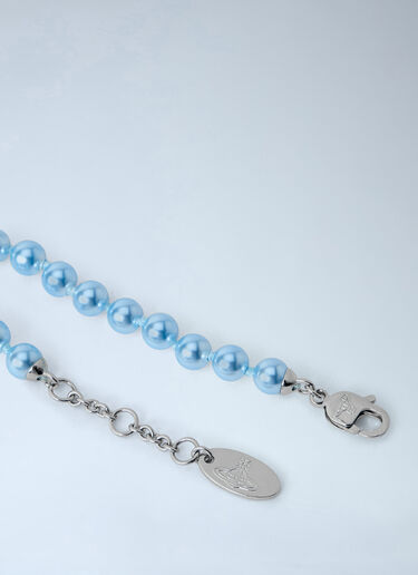 Vivienne Westwood Olympia Pearl Chain Bracelet Blue vvw0264028