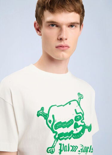 Palm Angels Skull T-Shirt White pma0164089