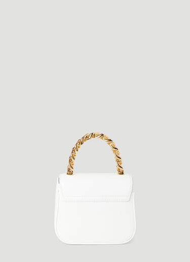 Versace La Medusa Patent Mini Bag White ver0255029