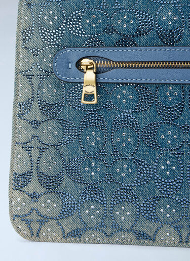 Coach Tabby Shoulder Bag 36 in Regenerative Cotton Denim Blue coa0265031