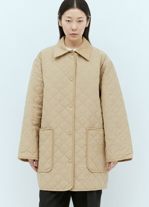 TOTEME Quilted Barn Jacket Beige tot0255024