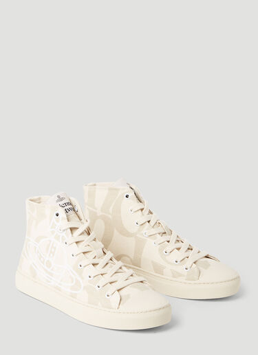 Vivienne Westwood Logo High Top Sneakers Grey vvw0253025