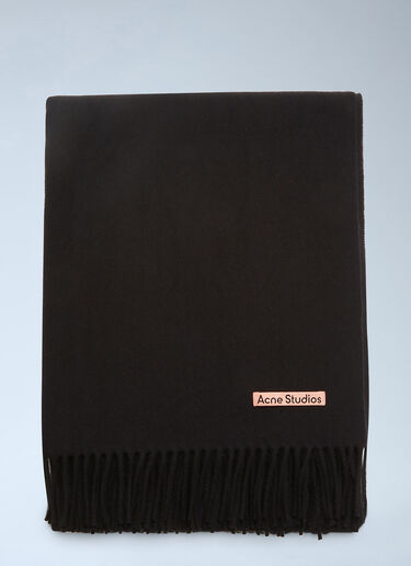 Acne Studios Fringe Wool Scarf Black acn0346017