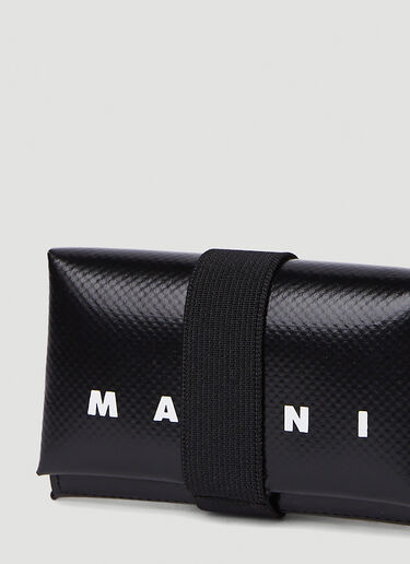 Marni Origami Trifold Wallet Black mni0151023