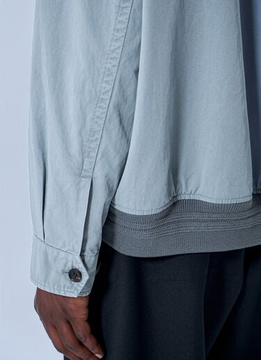 LN-CC® - Miu Miu: Old Twill Blouson Jacket - Grey Miu Miu Old Twill Blouson Jacket Grey miu0165001