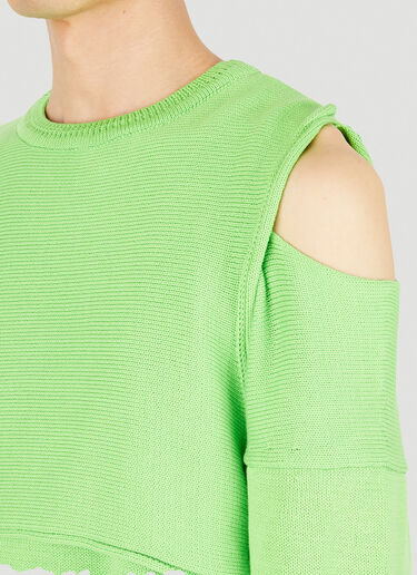 Ottolinger Wrap Knit Sweater Green ott0348003
