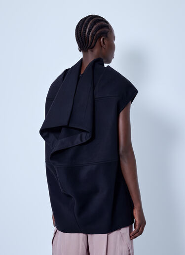 LN-CC® - Rick Owens: Pelican Tunic Top - Black Rick Owens Pelican Tunic Top Black ric0265012