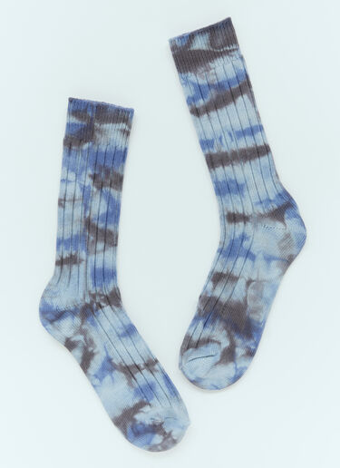 マルチダイリブ編みソックス Stüssy マルチダイリブ編みソックス ブルー sts0153028