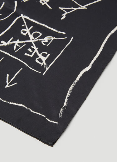 Basquiat Scarf Honey Fucking Dijon Basquiat Scarf Black hdj0352014