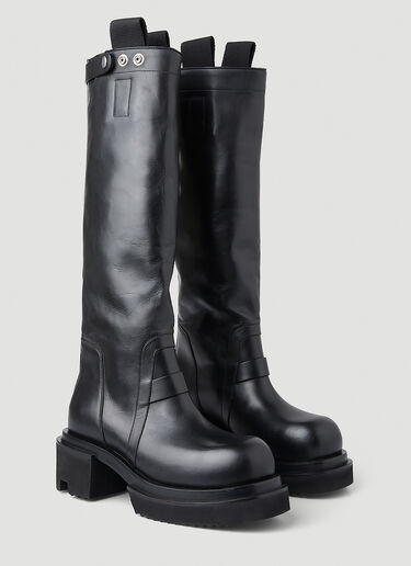 Rick Owens Bogun Knee High Boots Black ric0249031