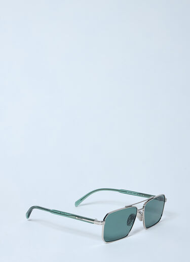 Prada A57S Aviator Sunglasses Green lpr0157004