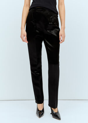 Sportmax Satin Tailored Pants White spx0256010