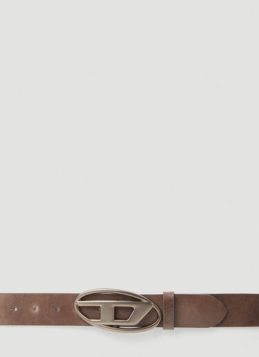 1DR Logo Buckle Belt Diesel 1DR Logo Buckle Belt Brown dsl0153030