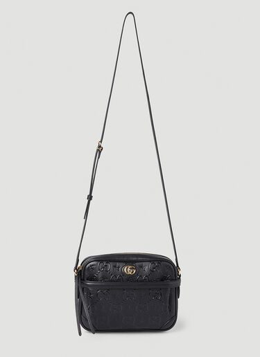 Gucci GG Embossed Shoulder Bag Black guc0247197