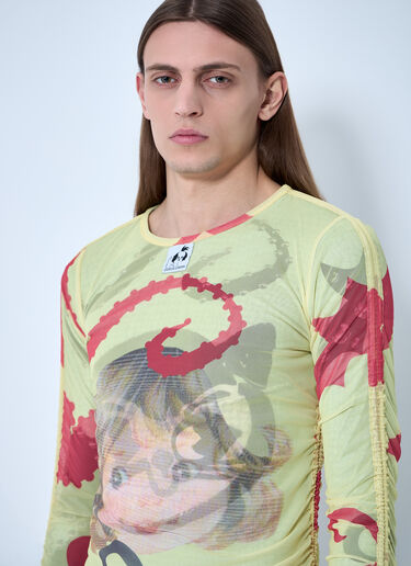 Chopova Lowena Ballast Mesh Top Yellow cho0360003
