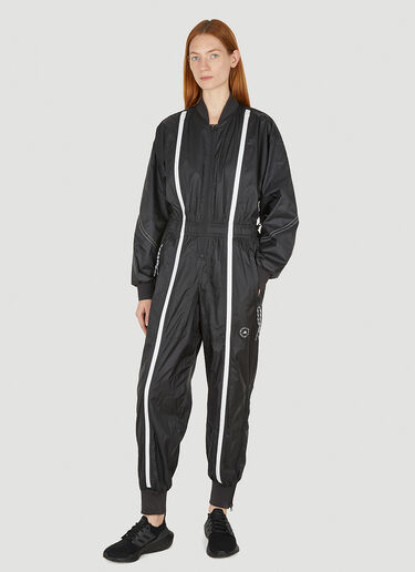 adidas by Stella McCartney Zip Front Technical Jumpsuit Black asm0248005