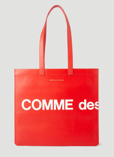 Maison Margiela 대형 로고 프린트 토트백 블랙 mla0150029