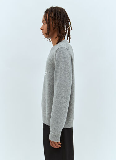 徽标提花羊毛衫 Gucci 徽标提花羊毛衫 灰色 guc0157025