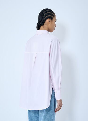 TOTEME Kimono-Sleeve Poplin Shirt Pink tot0260028