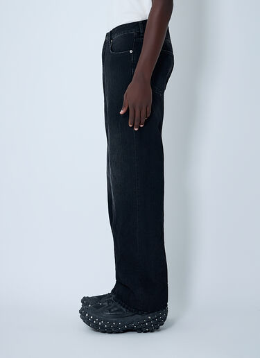 Distressed Denim Jeans Balenciaga Distressed Denim Jeans Black bal0162006