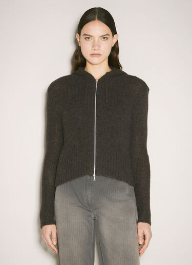 Our Legacy Compact Hooded Cardigan Brown our0259001