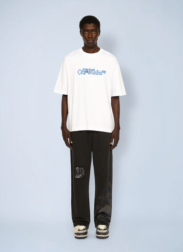 Cloudy Arrow Skate Logo T-Shirt Off-White Cloudy Arrow Skate Logo T-Shirt White ofw0162017