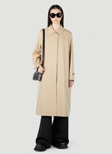 Burberry Gathered Trench Coat Beige bur0251026