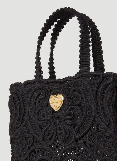 Woven Tote Bag Dolce & Gabbana Woven Tote Bag Black dol0251032