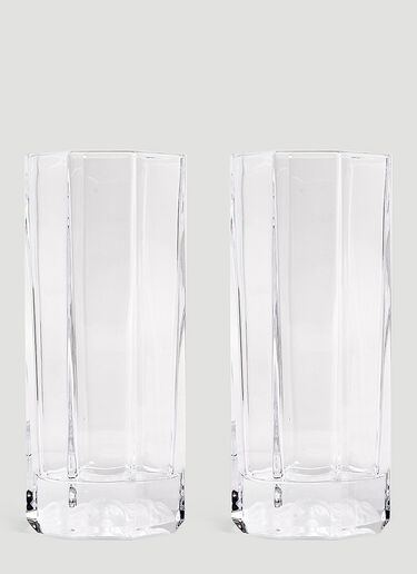 Rosenthal Set of Two Medusa Lumière Long Glasses Transparent wps0690132