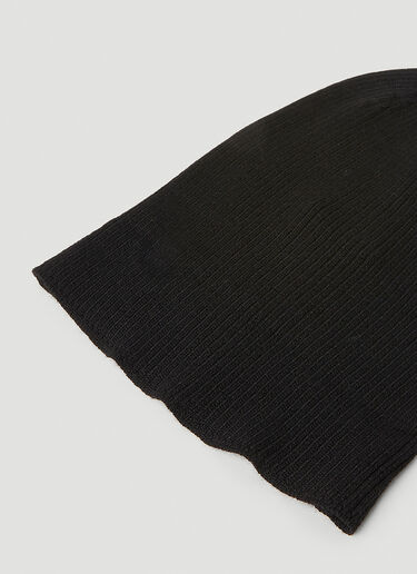 Rick Owens 罗纹针织无檐便帽 黑色 ric0151033