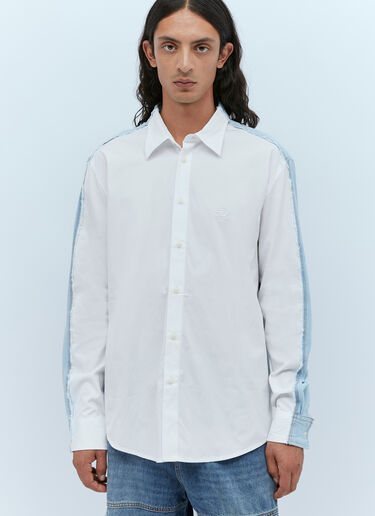 S-Warh Two-Tone Shirt Diesel S-Warh Two-Tone Shirt White dsl0153006
