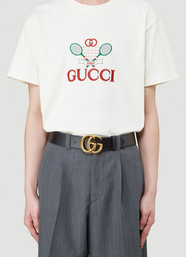 Gucci ラージ [マーモント] レザーベルト ブラック guc0140004