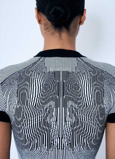 Jean Paul Gaultier Morphing Pinstripe Top Grey jpg0259014