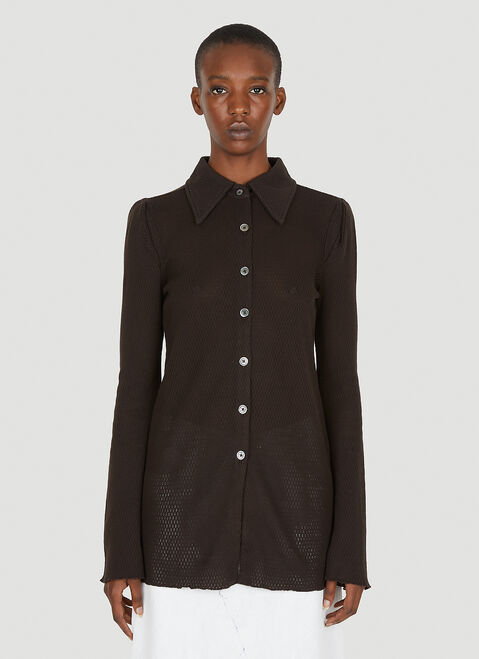 Tekla Hollow Shirt Black tek0353013