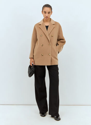 Max Mara Short 101801 Icon Coat Beige max0253018