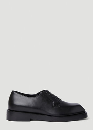 Versace Square Toe Derby Shoes Blue lxv0157003