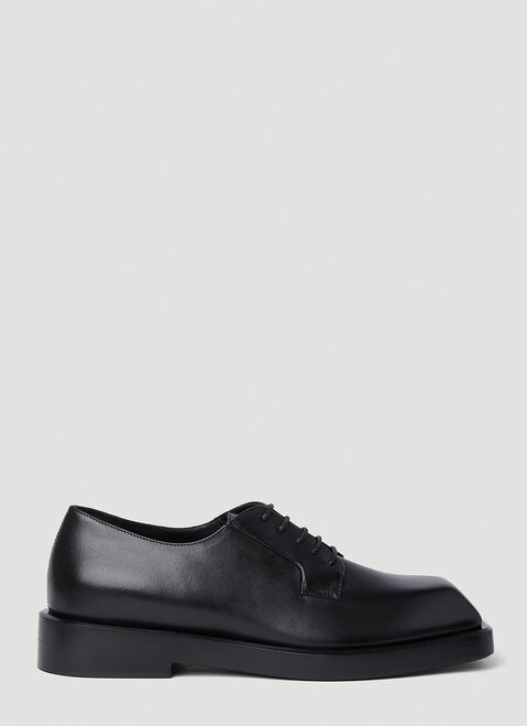 Maison Margiela 스퀘어 토 더비 슈즈 블랙 mla0153026