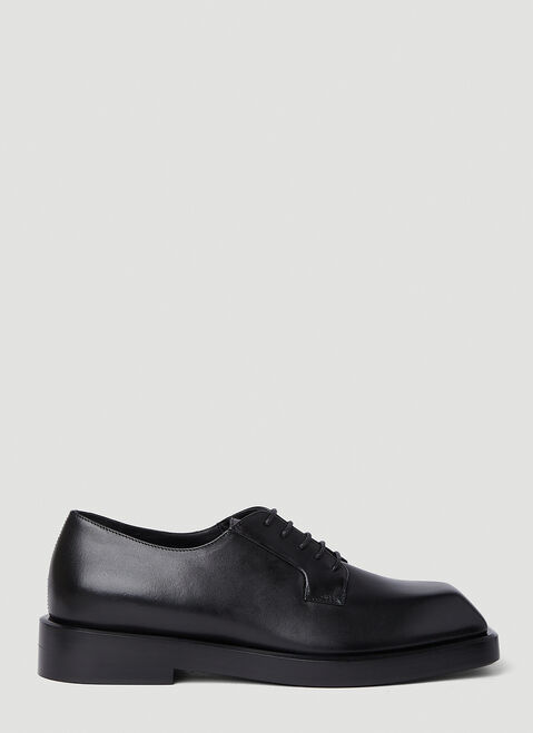 Maison Margiela Square Toe Derby Shoes Black mla0153026