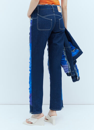 Paula Canovas del Vas Mesh Construction Denim Jeans Blue pcd0254001