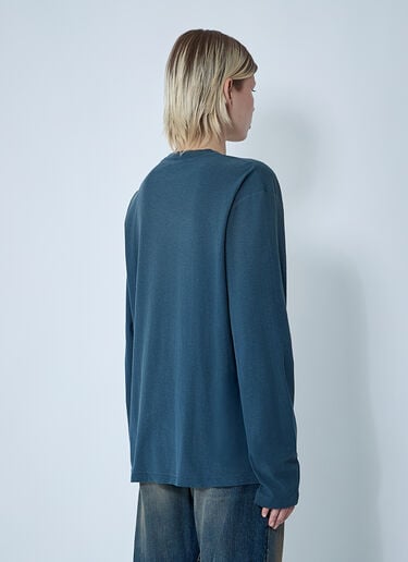 Acne Studios Logo Motif T-Shirt Navy acn0261011