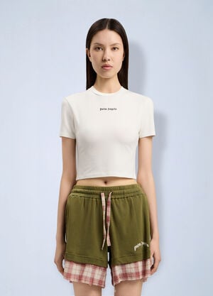 Palm Angels Classic Logo Baby T-Shirt White pma0264222