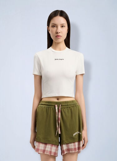 Palm Angels Classic Logo Baby T-Shirt White pma0264222