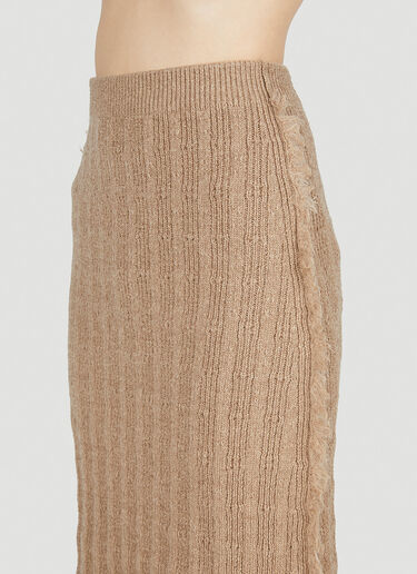 Acne Studios 골지 스커트 브라운 acn0252045