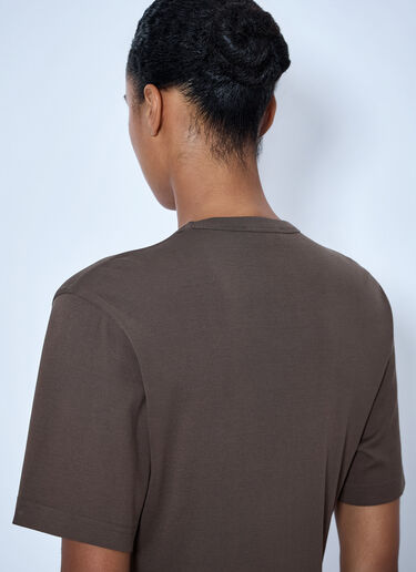 LN-CC® - Lemaire: 립 티셔츠 - 브라운 Lemaire 립 티셔츠 브라운 lem0266010