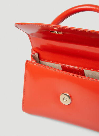 BY FAR Mini Patent Shoulder Bag Red byf0245017