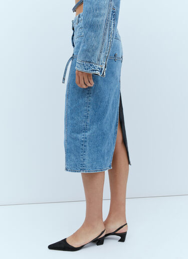 Jacquemus La Jupe De Nimes Criollo Denim Skirt Blue jac0254028