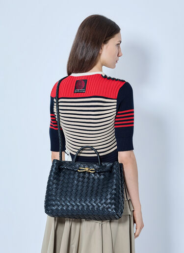 LN-CC® - Bottega Veneta: Medium Andiamo Handbag - Black Bottega Veneta Medium Andiamo Handbag Black bov0255096