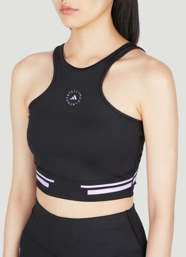 adidas by Stella McCartney TruePace Crop Top Black asm0254015