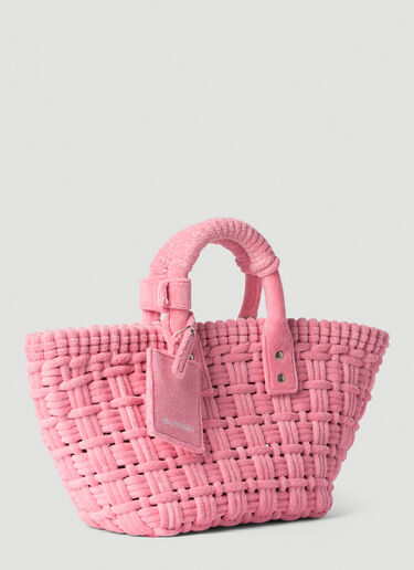 Balenciaga Bistro XS Sponge Basket Tote Bag Pink bal0253054